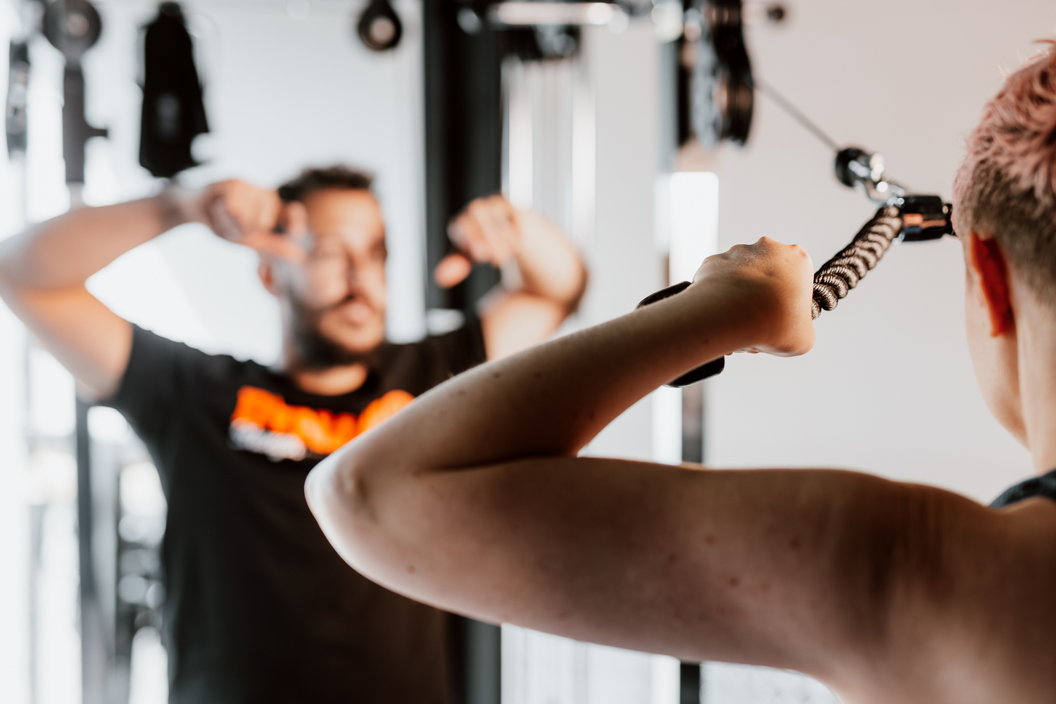 Movement-led gym moment captured for the brand