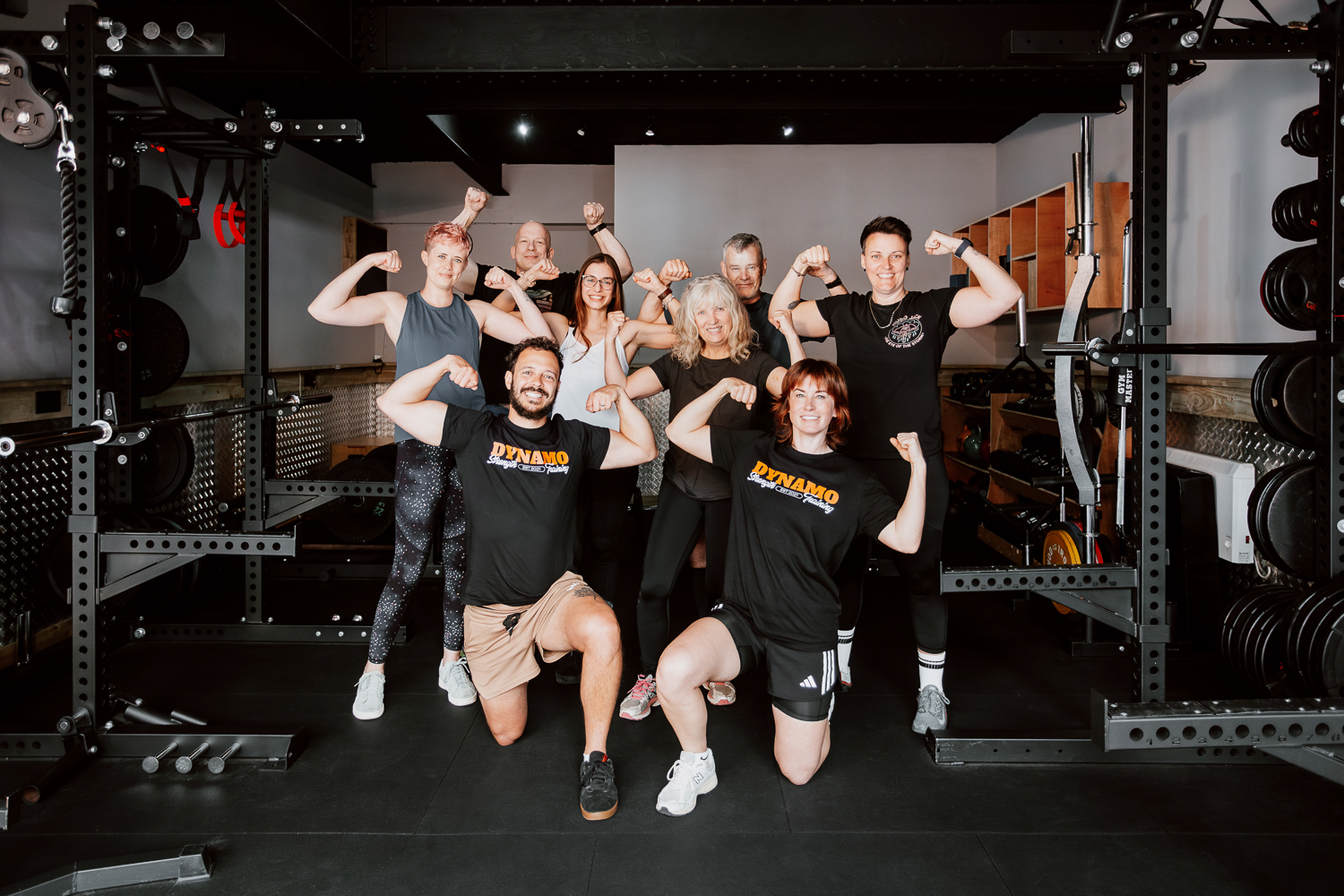 Athlete portrait in the Dynamo Gym environment