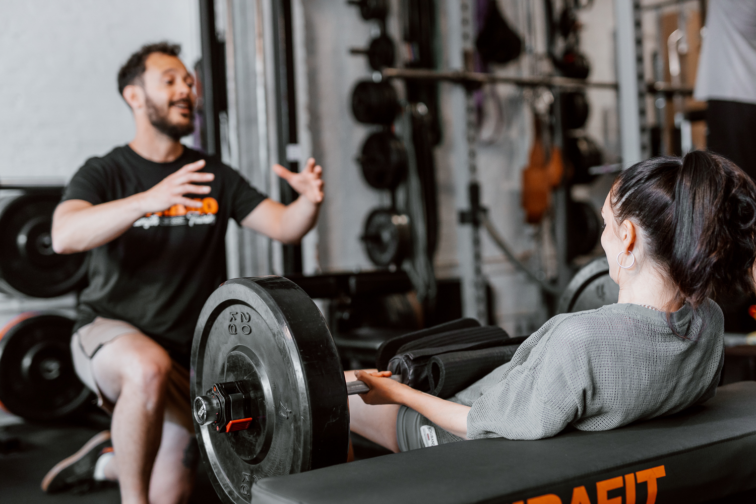 Training detail image from the Dynamo Gym shoot
