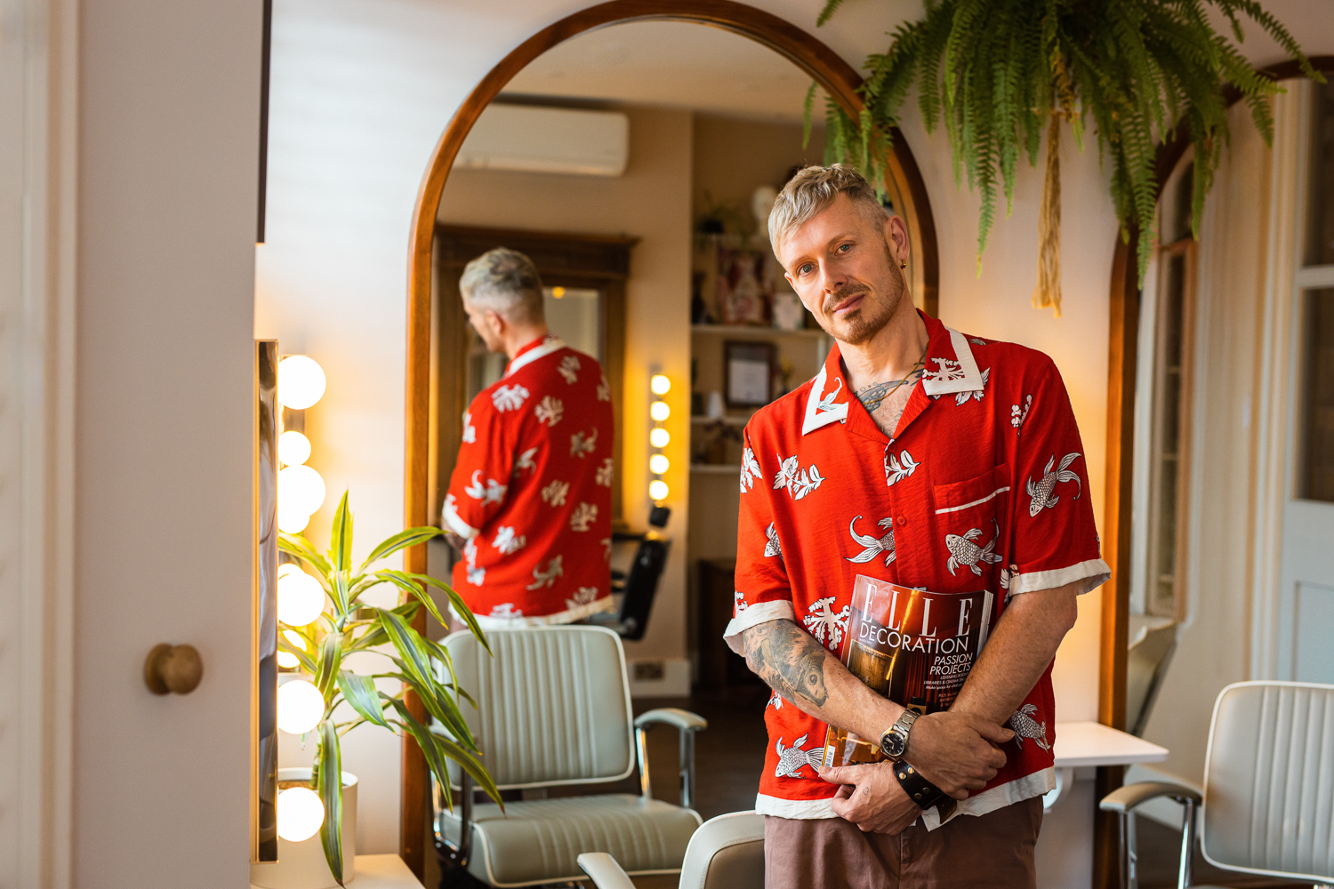 Professional portrait of Oliver styled for magazine use