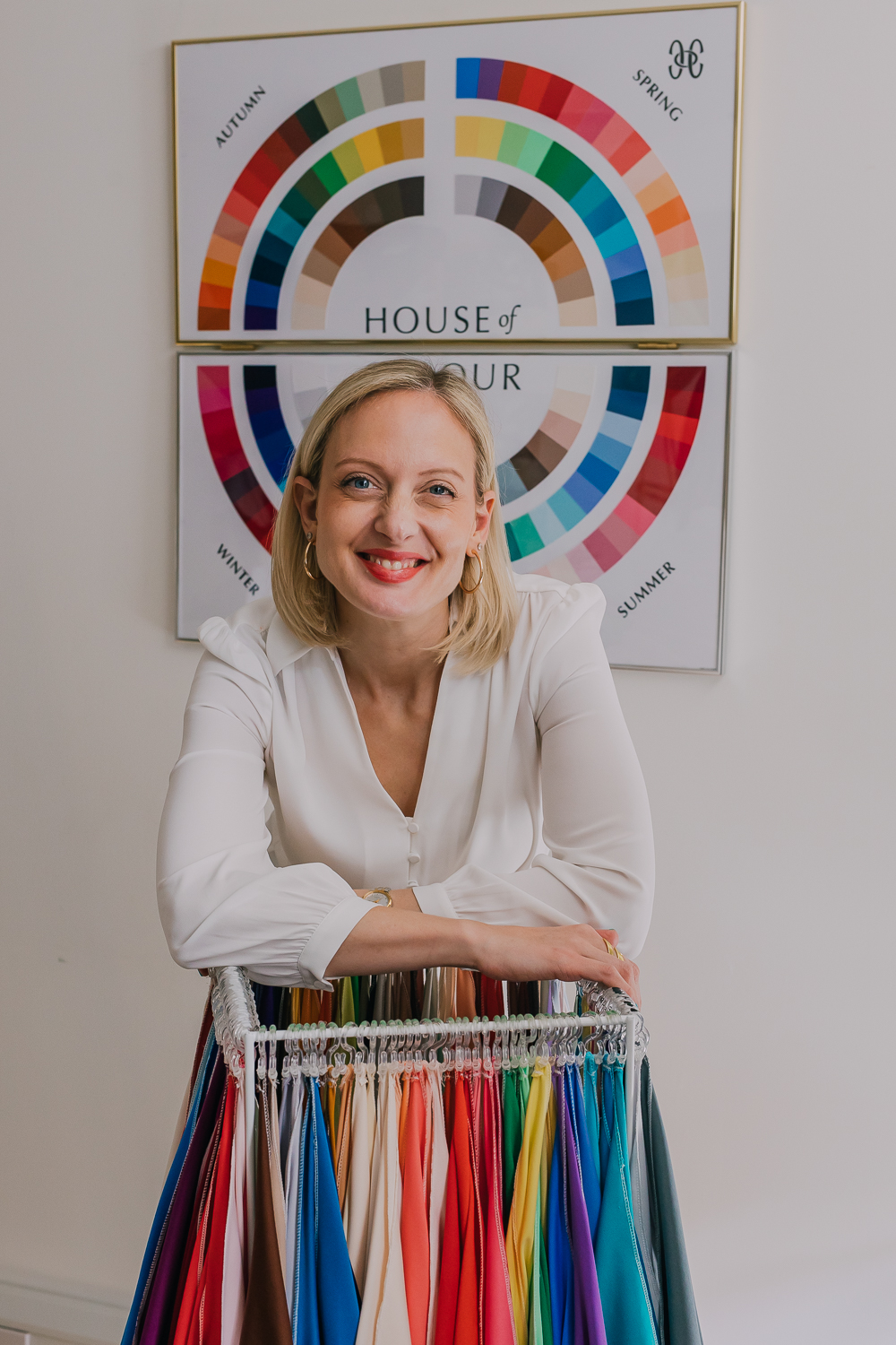 Colour consultation during a personal branding session