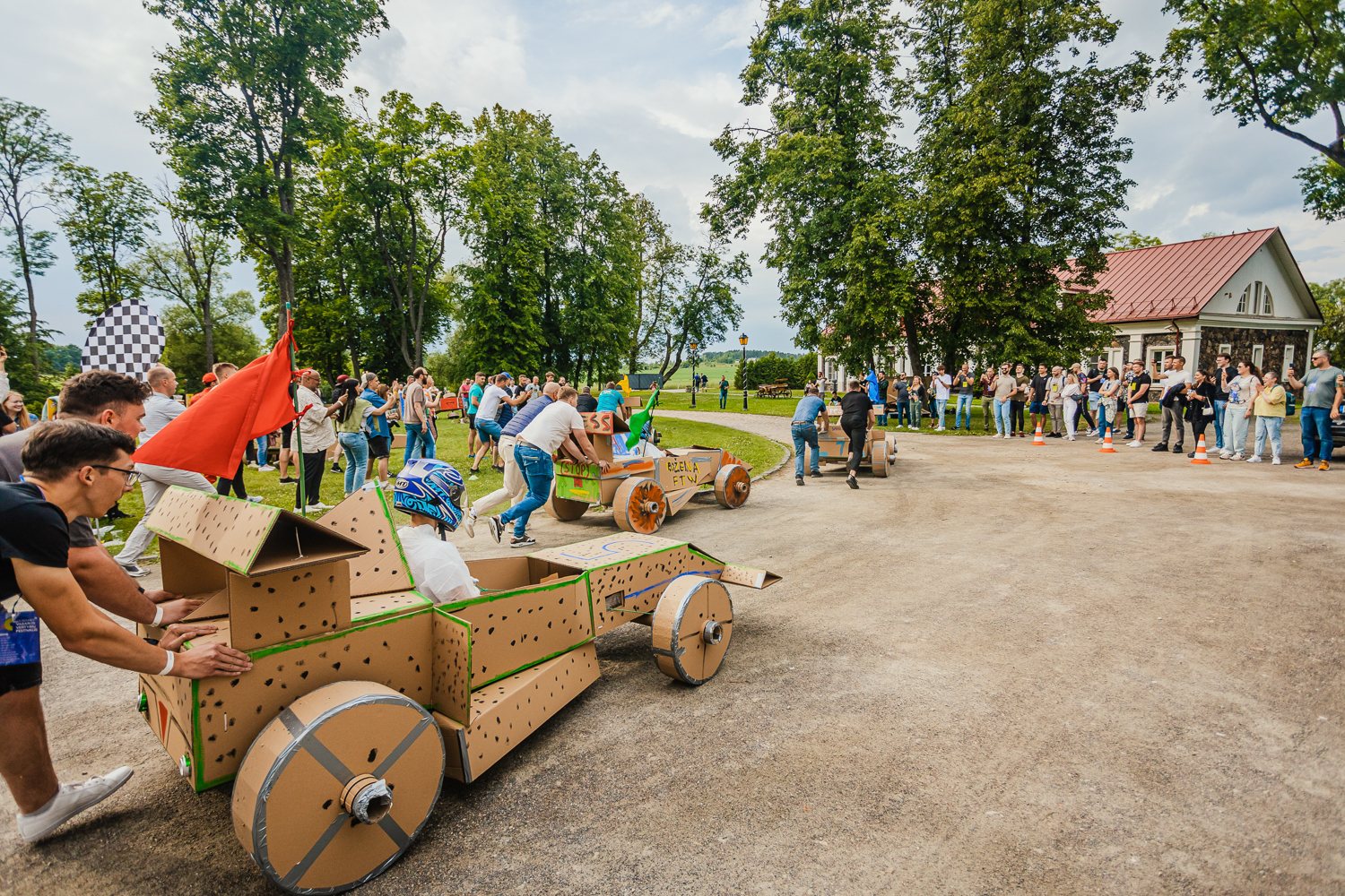 Wide atmosphere during an outdoor company event