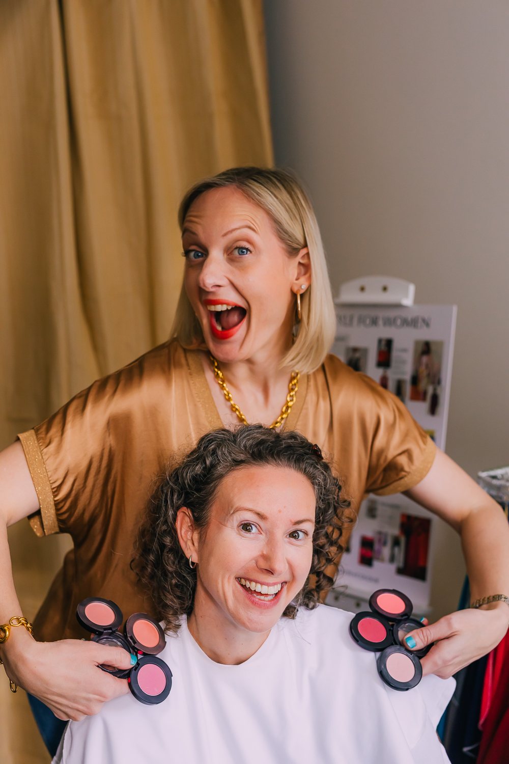 Expressive behind-the-scenes branding moment