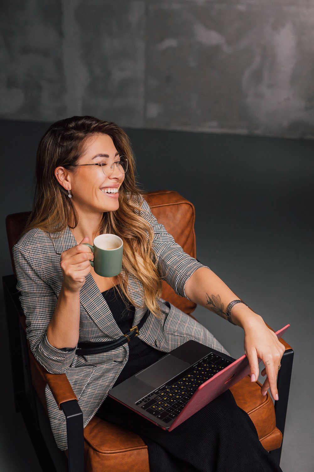 Relaxed founder portrait for a calm, welcoming enquiry page