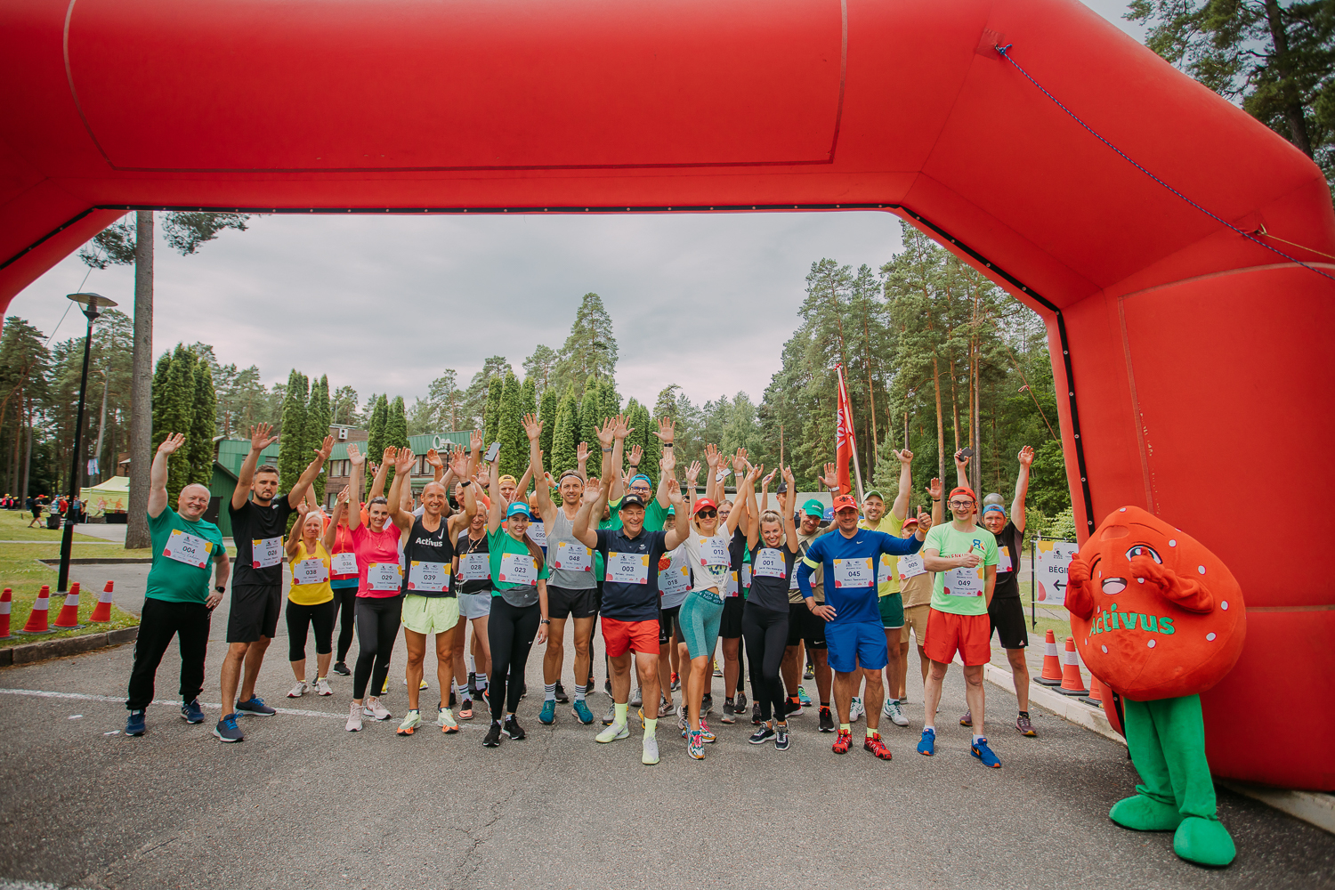 Corporate event start line